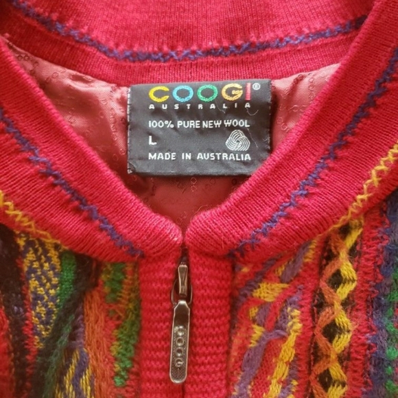 1980’s Vintage Coogi Sweater Jacket - Picture 5 of 10